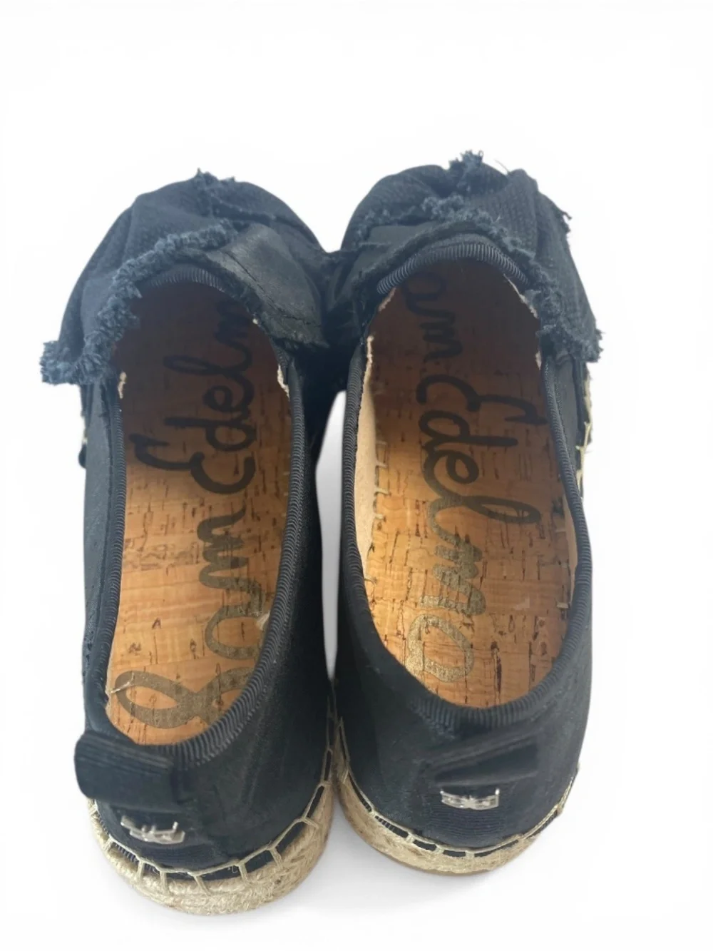 Sam Edelman Cabrera Platform Espadrille Slip-On in Black Size 8